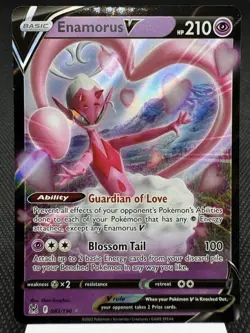 Enamorus V 082/196 - Ultra Rare Holo - SWSH Lost Origin Pokemon Card MINT - Image 1