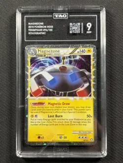 Pokemon Cards TAG 9 Mint Magnezone Triumphant Holo HGSS 2010 96/102 - Image 1