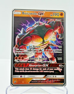 Pokemon Card Buzzwole GX 57/111 Crimson Invasion Ultra Rare NEAR MINT - Image 1