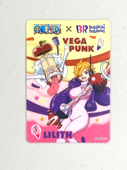 Vega Punk Lilith - One Piece x Baskin Robins Plastic Card - Image 1