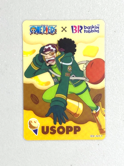 Usopp - One Piece x Baskin Robins Plastic Card - Image 1
