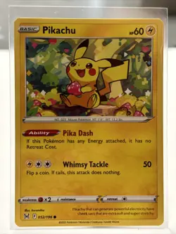 Pikachu 052/196 NM / M - Lost Origin Sword Shield Pokemon Card $1 Flat Shipping - Image 1
