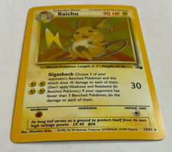 Raichu Fossil 14/62 Holo never played near mint Pokemon TCG - Image 2