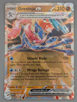 GRENINJA EX 106/167 DOUBLE RARE TWILIGHT MASQUERADE NM -UK SELLER - Image 1