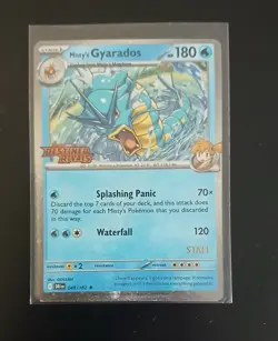 Misty's Gyarados 049/182 STAFF Stamped Prerelease Promo Destined Rivals Pokemon - Image 1