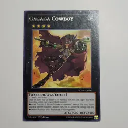 Yugioh TCG - Gagaga Cowboy - NM/LP - Rare - WIRA-EN043 - 1st Edition XYZ - 2016 - Image 1