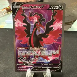 Pokemon Galarian Moltres V Full Art Ultra Rare Holo 176/198 - Image 1