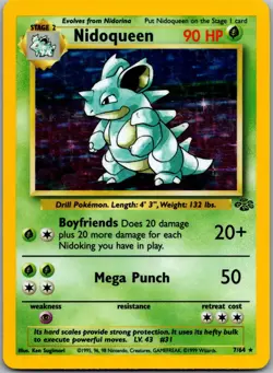 Nidoqueen 7/64 Holo Rare Jungle Pokemon Near Mint - Image 1