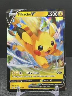 Pikachu V Promo #SWSH285 Sword & Shield Holo Pokemon TCG - Image 1