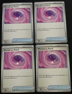 4x Wondrous Patch 094/094 x4 Phantasmal Flames Pokemon TCG Playset - Image 1