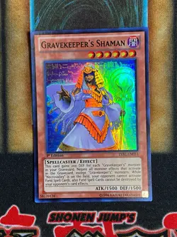 Yugioh Gravekeeper’s Shaman LVAL-EN033 Super Rare 1st Ed NM - Image 1