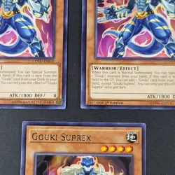 Yugioh TCG - 3x Gouki Suprex - COTD-EN010 - LP/NM - 1st Ed - Rare - Warrior 2017 - Image 3