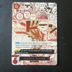 One Piece Card Game CCG TCG Honesty Impact OP11-018 Rare Alternate Art - Image 1