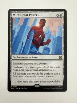 With Great Power MTG Magic the Gathering Card NM Near Mint SPM - Image 1