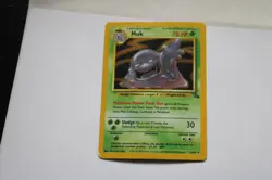 1999 Pokemon TCG Muk Fossil Holo Card 13/62 Unlimited Rare - Image 1