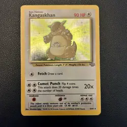 Pokemon TCG Kangaskhan Holo Rare Card Jungle Unlimited Edition 05/64 - Image 1