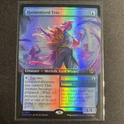 Harmonized Trio Extended Art Foil 317 Secrets of Strixhaven Magic the Gathering - Image 1