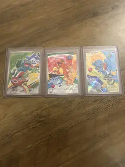 Pokemon First Partner Illustration Collection Series 1 Kanto Gen 1 Starters - Image 1