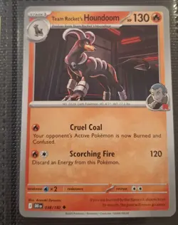 Pokemon TCG Team Rockets Houndoom 038/182 - Image 1