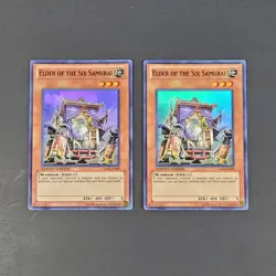 Yugioh - 2x Elder of the Six Samurai - SAAS-EN001 - Limited - NM - Super Rare - Image 3