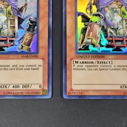 Yugioh - 2x Elder of the Six Samurai - SAAS-EN001 - Limited - NM - Super Rare - Image 4