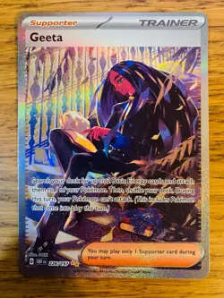 N-MINT! Geeta (226/197) Obsidian Flames Special Illustration Pokemon Card! - Image 1