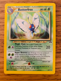 Butterfree (19/75) Rare Neo Discovery Set Pokemon Card! FREE P&P! - Image 1