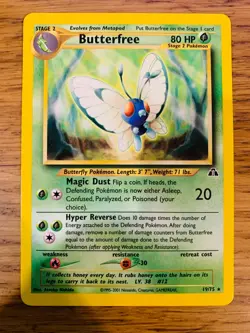 Butterfree (19/75) Rare Neo Discovery Set Pokemon Card! FREE P&P! - Image 2