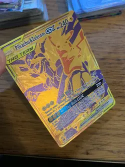 N-MINT! Pikachu & Zekrom SM248 Sun & Moon Tag Team Gold Promo Pokemon Card! - Image 3