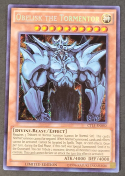 Yugioh TCG - 2x Obelisk the Tormentor - CT13-EN002 - NM+LP - Limited Ed - 2013 - Image 1