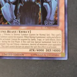 Yugioh TCG - 2x Obelisk the Tormentor - CT13-EN002 - NM+LP - Limited Ed - 2013 - Image 4