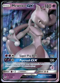 Mewtwo GX 31/68 Hidden Fates Holo Rare GX NM Pokemon 2019 - Image 1