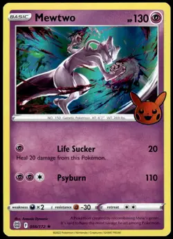 Mewtwo 056/172 Trick or Trade BOOster Bundle Holofoil Promo NM Pokemon 2022 - Image 1