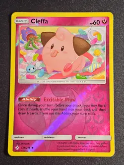 Pokemon TCG - Cleffa 131/214 Reverse Holo Unbroken Bonds - Image 1