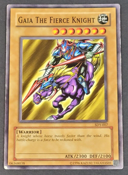 Yugioh TCG - 1x Gaia the Fierce Knight - SDY-007 - LP - Vintage - Unlimited 2002 - Image 1