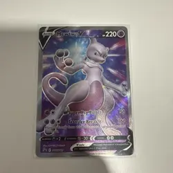 Pokemon TCG Mewtwo V SWSH229 SWSH: Sword & Shield Promo Cards Holo Full Art LP - Image 1