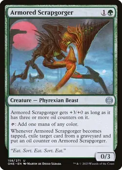 [MTG] Armored Scrapgorger (158) (ONE) LP-HP - Image 1
