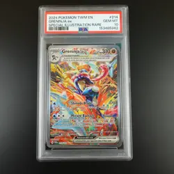 PSA 10 Greninja ex 214/167 Pokemon Twilight Masquerade Full Art Graded Card - Image 1