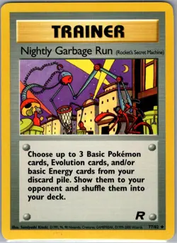 Nightly Garbage Run 77/82 Non Holo Team Rocket - Pokemon Card - NM - Image 1