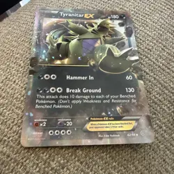 Tyranitar EX - 2015 Pokemon XY Ancient Origins Ultra Rare #42/98 NM - Image 1