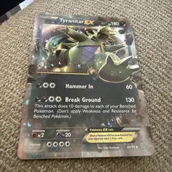 Tyranitar EX - 2015 Pokemon XY Ancient Origins Ultra Rare #42/98 NM - Image 3
