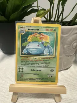 Venusaur 15/102 Base Set Unlimited Holo Rare Pokemon TCG 1999 Pokemon LP - Image 1