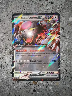 Pokemon TCG Bloodmoon Ursaluna ex 141/167 Twilight Masquerade Double Rare NM-M - Image 3