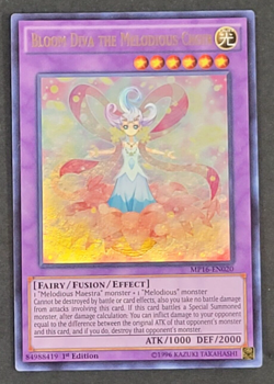 Yugioh TCG - Bloom Diva the Melodious Choir - MP16-EN020 - NM - 1st - Ultra 2016 - Image 1