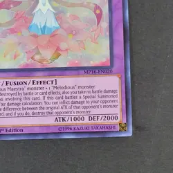 Yugioh TCG - Bloom Diva the Melodious Choir - MP16-EN020 - NM - 1st - Ultra 2016 - Image 4
