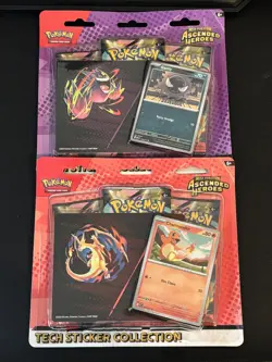 Pokemon Ascended Heroes Tech Sticker Collection x2 (Charmander & Gastly) - Image 1