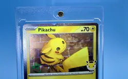 🌀2026 Pokemon Day Pikachu 051/162 Promo Holo EYE SWIRL 🌀 w/ Coin – One Touch - Image 4