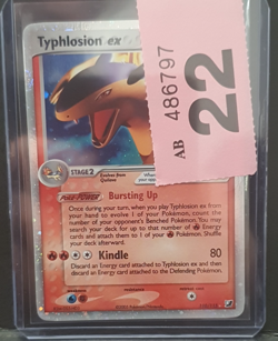 FREEPOST 2005 pokemon Unseen Forces Typhlosion EX holo 110/115 - Image 4
