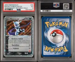 2004 Pokemon EX Rocket Returns Rocket’s Mewtwo EX #99 PSA 5 EX - Image 3