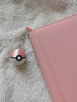 Pokemon: Pokeball Binder Keyring - CUSTOM COLOURS AVAILABLE (3D printed) - Image 1